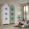 Beach House Double Wardrobe Green and White by Vipack, available at Bobby Rabbit. Free UK Delivery over £75