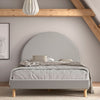 'Moon' Boucle Double Bed Grey by Vipack, available at Bobby Rabbit. Free UK Delivery over £75